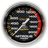 Autometer Carbon Fiber 66.7mm Mechanical 0-2000 PSI Nitrous Press Gauge thumbnail 1