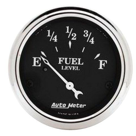 Autometer 2 1/16in Old Tyme 73-10 Ohm Electronic Fuel Level Gauge - Black thumbnail 5