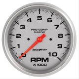 Autometer Marine Silver Ultra-Lite 5in 10K RPM In-Dash Tachometer Gauge thumbnail 1