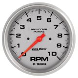 Autometer Marine Silver Ultra-Lite 5in 10K RPM In-Dash Tachometer Gauge thumbnail 6