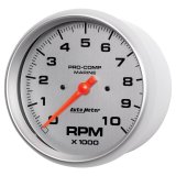 Autometer Marine Silver Ultra-Lite 5in 10K RPM In-Dash Tachometer Gauge thumbnail 9