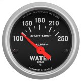 Autometer Sport-Comp 52mm 100-250 Deg F Electronic Water Temp Gauge thumbnail 5