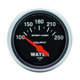 Autometer Sport-Comp 52mm 100-250 Deg F Electronic Water Temp Gauge thumbnail 8