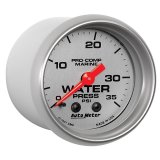 Autometer Marine Silver 2-1/16in 35 PSI Mechanical Water Pressure Gauge thumbnail 8