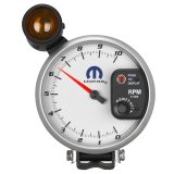 Autometer Mopar 5in / 10k RPM / Pedestal Mount White Tachometer w/ Shift Light thumbnail 6