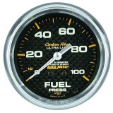 Autometer Carbon Fiber 66.7mm 100 PSI Mechanical Oil Pressure Gauge thumbnail 3