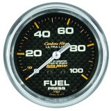 Autometer Carbon Fiber 66.7mm 100 PSI Mechanical Oil Pressure Gauge thumbnail 4