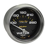 AutoMeter Gauge Water Temp 2-5/8in (66.7mm) 100-250F Electric Carbon Fiber thumbnail 3