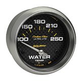 AutoMeter Gauge Water Temp 2-5/8in (66.7mm) 100-250F Electric Carbon Fiber thumbnail 4