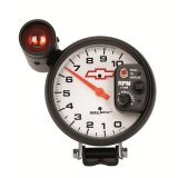 AutoMeter 5in (127mm) Pedestal Tachometer, 0-10,000 RPM, Chevy Red Bowtie thumbnail 5
