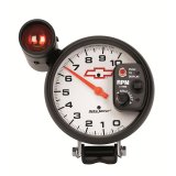 AutoMeter 5in (127mm) Pedestal Tachometer, 0-10,000 RPM, Chevy Red Bowtie thumbnail 7