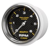 Autometer Marine Carbon Fiber Ultra-Lite Gauge 3-3/8in Tachometer 6K RPM thumbnail 7