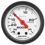 Autometer Phantom 52mm 30 PSI Mechanical Boost Gauge thumbnail 1