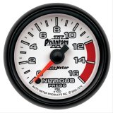 Autometer Phantom II Nitrous Pressure 2 5/8in 1600 psi Stepper Motor Gauge with Peak and Warning thumbnail 1