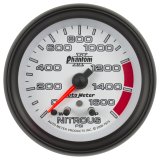 Autometer Phantom II Nitrous Pressure 2 5/8in 1600 psi Stepper Motor Gauge with Peak and Warning thumbnail 5