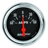Autometer Traditional Chrome Electrical Ammeter 2 1/6in 60A Gauge thumbnail 3