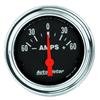 Autometer Traditional Chrome Electrical Ammeter 2 1/6in 60A Gauge thumbnail 6