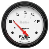 Autometer Phantom Fuel Level 2 5/8in 0 ohm to 90 ohm Electric Gauge thumbnail 1