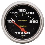Autometer Pro-Comp 2 5/8in 100-250 F Electric Transmission Temperature Gauge thumbnail 1