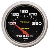 Autometer Pro-Comp 2 5/8in 100-250 F Electric Transmission Temperature Gauge thumbnail 3