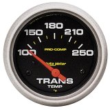Autometer Pro-Comp 2 5/8in 100-250 F Electric Transmission Temperature Gauge thumbnail 4