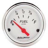 Autometer Arctic White 2 1/16in 240 ohm to 33 ohm Electric Fuel Level Gauge thumbnail 5