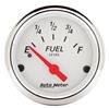 Autometer Arctic White 2 1/16in 240 ohm to 33 ohm Electric Fuel Level Gauge thumbnail 6