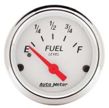 Autometer Arctic White 2 1/16in 240 ohm to 33 ohm Electric Fuel Level Gauge thumbnail 8