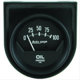 Autometer Auto Gauge 2in 100 psi Mechanical Short Sweep Black Oil Pressure Gauge thumbnail 1