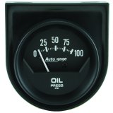 Autometer Auto Gauge 2in 100 psi Mechanical Short Sweep Black Oil Pressure Gauge thumbnail 2