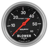 Autometer Sport Comp Mechanical 2 5/8in 60 psi Blower Pressure Gauge thumbnail 1