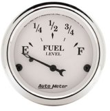 Autometer 2-1/16in 0-90 Fuel Level Air-Core GM Old Tyme White Gauge thumbnail 1