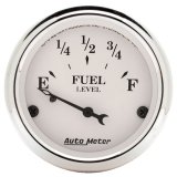 Autometer 2-1/16in 0-90 Fuel Level Air-Core GM Old Tyme White Gauge thumbnail 3