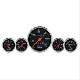 AutoMeter Gauge Kit 5 Pc. 3-1/8in. & 2-1/16in. Mech. Speedo. Wtmp & Oilp Designer Blk thumbnail 1