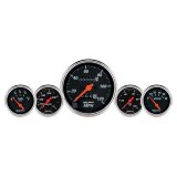 AutoMeter Gauge Kit 5 Pc. 3-1/8in. & 2-1/16in. Mech. Speedo. Wtmp & Oilp Designer Blk thumbnail 4