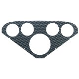AutoMeter Faceplate For PN 2208 Optional Silver Carbon Look thumbnail 3