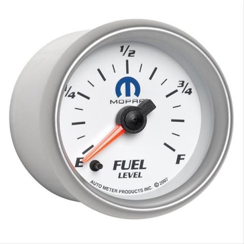 AutoMeter Gauge Fuel Level 2-1/16in. 0-280 Ohm Programmable White Mopar thumbnail 5