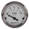 AutoMeter Gauge Fuel Level 2-1/16in. 73 Ohm(e) to 10 Ohm(f) Elec American Platinum thumbnail 5