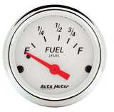 AutoMeter Gauge Fuel Level 2-1/16in. 73 Ohm(e) to 10 Ohm(f) Elec Arctic White thumbnail 8