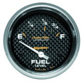 AutoMeter Gauge Fuel Level 2-5/8in. 73 Ohm(e) to 10 Ohm(f) Elec Carbon Fiber thumbnail 2