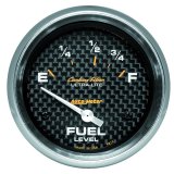 AutoMeter Gauge Fuel Level 2-5/8in. 73 Ohm(e) to 10 Ohm(f) Elec Carbon Fiber thumbnail 4