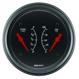 AutoMeter Gauge Dual Fuel & Oilp 3-3/8in. 0 Ohm(e) to 90 Ohm(f)& 100PSI Elec Designer Black thumbnail 7
