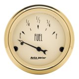 AutoMeter Gauge Fuel Level 2-1/16in. 0 Ohm(e) to 30 Ohm(f) Elec Golden Oldies thumbnail 5