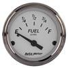 AutoMeter Gauge Fuel Level 2-1/16in. 0 Ohm(e) to 90 Ohm(f) Elec American Platinum thumbnail 5