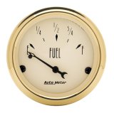 AutoMeter Gauge Fuel Level 2-1/16in. 0 Ohm(e) to 90 Ohm(f) Elec Golden Oldies thumbnail 3