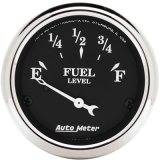 AutoMeter Gauge Fuel Level 2-1/16in. 0 Ohm(e) to 90 Ohm(f) Elec Old Tyme Black thumbnail 1