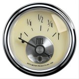 AutoMeter Gauge Fuel Level 2-1/16in. 0 Ohm(e) to 90 Ohm(f) Elec Prestige Antique. Ivory thumbnail 1