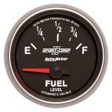 AutoMeter Gauge Fuel Level 2-1/16in. 0 Ohm(e) to 90 Ohm(f) Elec Sport-Comp II thumbnail 2