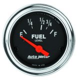 AutoMeter Gauge Fuel Level 2-1/16in. 16 Ohm(e) to 158 Ohm(f) Elec Traditional Chrome thumbnail 3