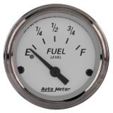 AutoMeter Gauge Fuel Level 2-1/16in. 240 Ohm(e) to 33 Ohm(f) Elec American Platinum thumbnail 3